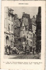 Alte Postkarte PARIS Rue de
