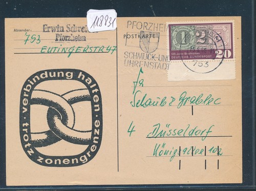 118831 pforzheim karte 1966 - 118831), pforzheim,