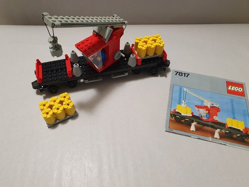 Lego 7817 eisenbahn kranwagen - lego,