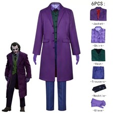 Cosplay The Dark Knight Batman Joker Kostüme Heath Ledger Anzug Karneval Outfit