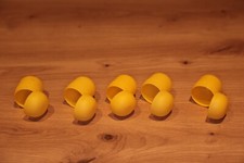 5x leere Ü-Eier Kapseln gelb