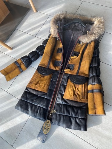 Wintermantel aus schafspelz - wintermantel,