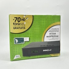 DIGIQUEST Tivùsat Ti9, DVB-S2 Decoder, selbstinstalliert, 2-in-1-Fernbedienung, 