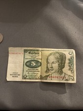 Fünf Deutsche Mark Schein