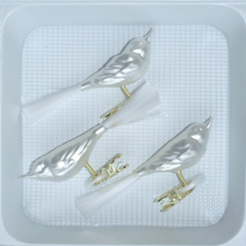 Vögel glas weiß - glas,