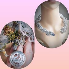 ?Halsreif silber, Aluminium, Collier,1 Ring Alu Elbenschmuck, Arwens Abendstern