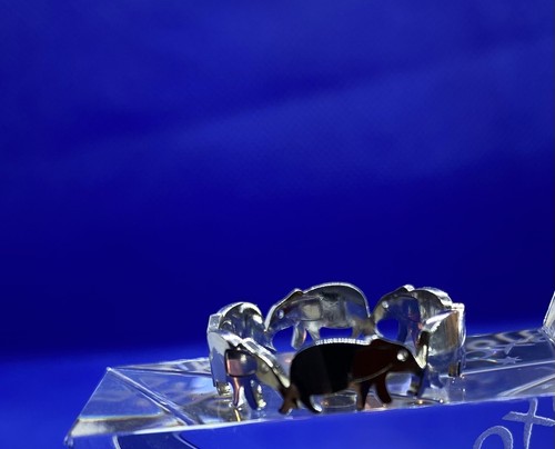 Silber elefant manschettenring - silber,