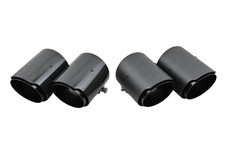 Carbon glänzend Auspuffblende