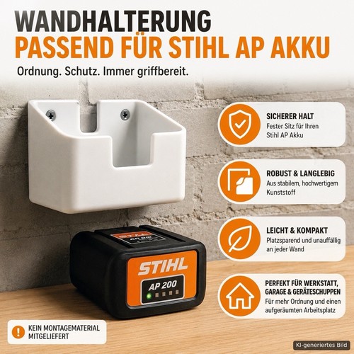 Akkuhalter wandhalterung - akkuhalter,