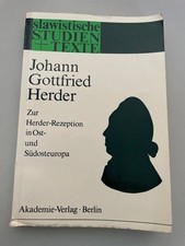 Johann Gottfried Herder. Zur
