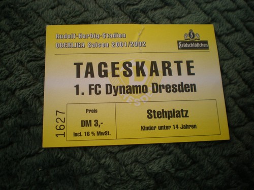 Sammler ticket dynamo - ticket,