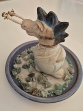 Drache Öllampe aus Ton -