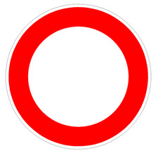Verkehrszeichen 250 Durchfahrt
