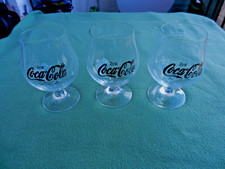 Coca Cola Gläser | Schwenker | 3 Stück | 0,3 l | Goldschrift | Vintage