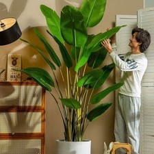 Kunstpflanze Dekobaum Bananen