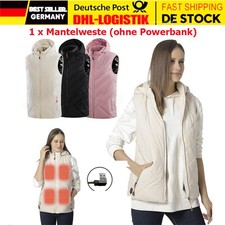 Unisex USB Beheizbare Heizjacke Heizweste Mantel Beheizte WarmJacke Polyester DE