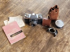 Zeiss Ikon Contaflex I mit Teleskop Vorsatzlinse, Bedienungsanleitung & Filter