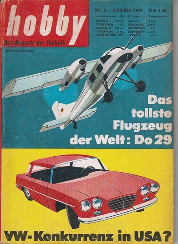 Hobby heft august 1959 - nr.,