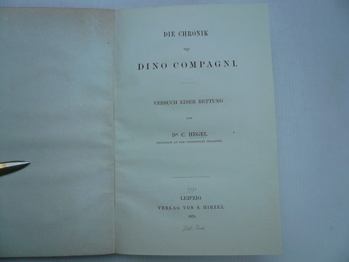 Die chronik des dino compagni - des,