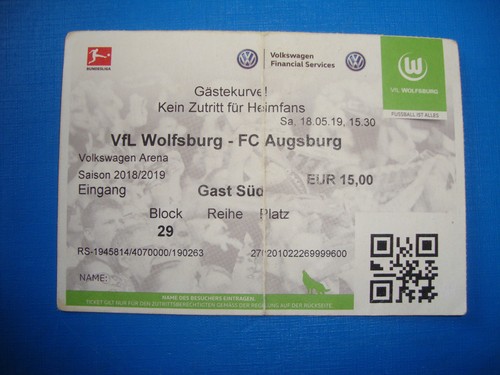Ticket vfl wolfsburg - wolfsburg, fc