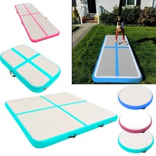 0.6-8M Aufblasbare Gymnastikmatte mit Pumpe Turnmatte Air Tumbling Track Matte 