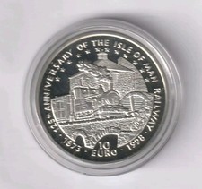 Isle of Man Großbritannien 1998 - 10 Euro Eisenbahn 925 Silber 10 Gr. PP - (13)