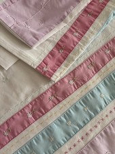 Laura Ashley bestickte Bettbezüge (2) Rarität, Jubiläumsmodell