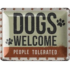 Retro blechschild hund dogs - retro,