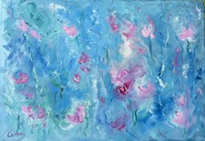 Ölbild Gemälde Blumen