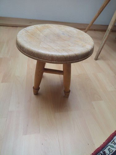 Kleiner vintage schemel - kleiner,