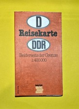 Reisekarte DDR/BRD  "Beidseitig der Grenzen" 1:400000 von 1990