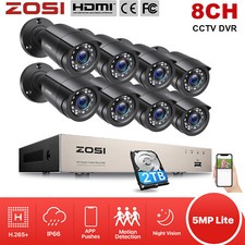 ZOSI 8CH 5MP Lite DVR 2MP