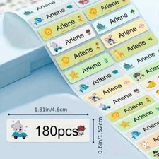 225x Namensaufkleber Kinder