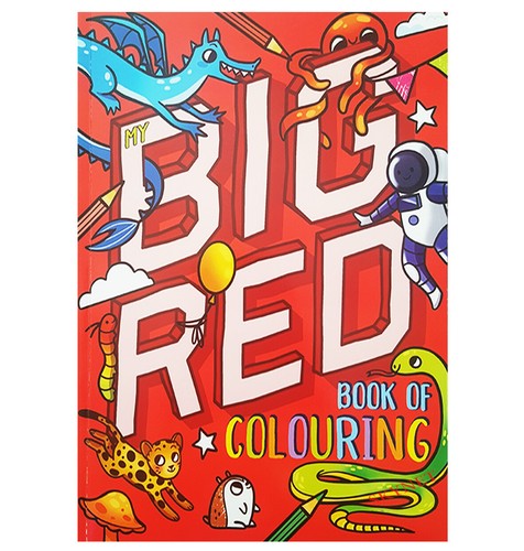 Big red book colouring - big,