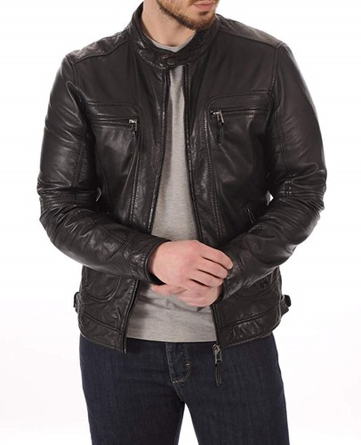 Herren racer café lederjacke - herren,