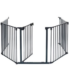 Kaminschutzgitter Baby Absperrgitter Ofenschutzgitter Laufstall Laufgitter 5 tlg