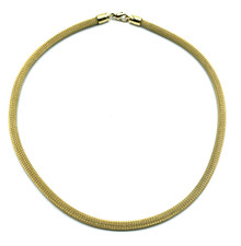 PL Pierre Lang mega Collier Statement Schlauchkette Strickmuster L 47 cm B 5mm