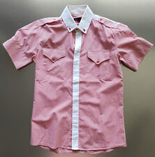 Kurzarmhemd Freizeithemd Size S-M Made in Italy Feinkaro Trachtenlook