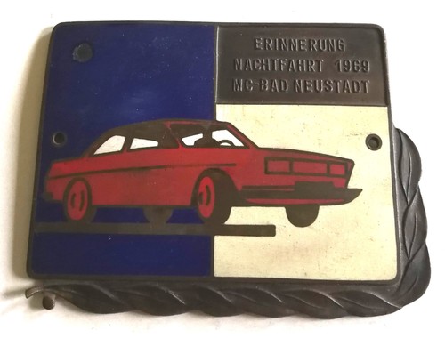 Plakette erinnerung nachtfahrt - plakette,