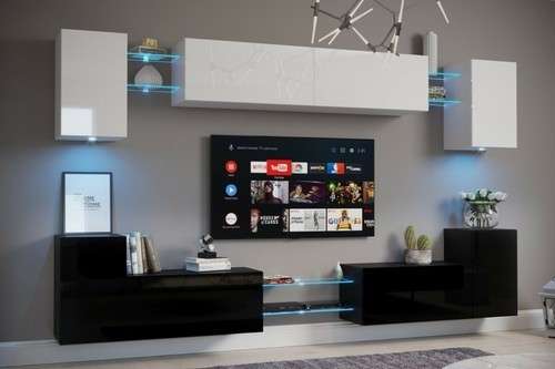 Moderne wohnwand schrankwand - moderne,