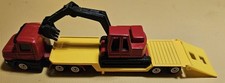 Modellauto Siku Tieflader mit Bagger und Zugmaschine