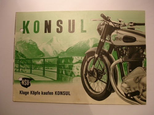 Nsu prospekt konsul original - konsul,