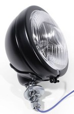 4½" Fern-Zusatz-Scheinwerfer Schwarz f Harley Heritage E-Glide Fat Boy Universal