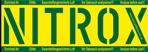 Nitrox flaschenaufkleber von - nitrox,