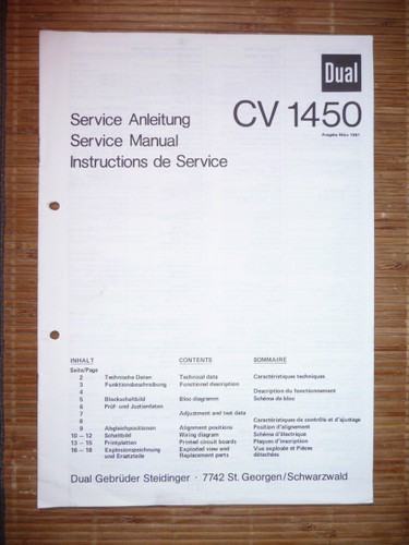 Service manual für dual - für,
