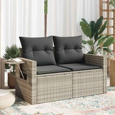 vidaXL Gartensofa mit Kissen