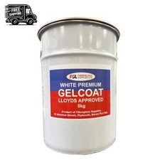 Premium Gelcoat Lloyds Approved. Brillantweiß + Härter + Spritze 5 kg