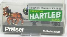 H0 Möbelwagen Gespann Hartleb Kassel Preiser 30458 neuw. OVP