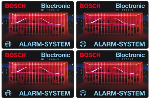 Bosch bloctronic auto alarm - bosch,