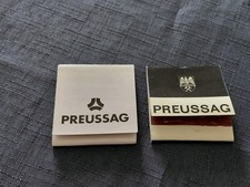 2 Streichholzheftchen, Preussag, Aktiengesellschaft, Metall, 3000 Hannover